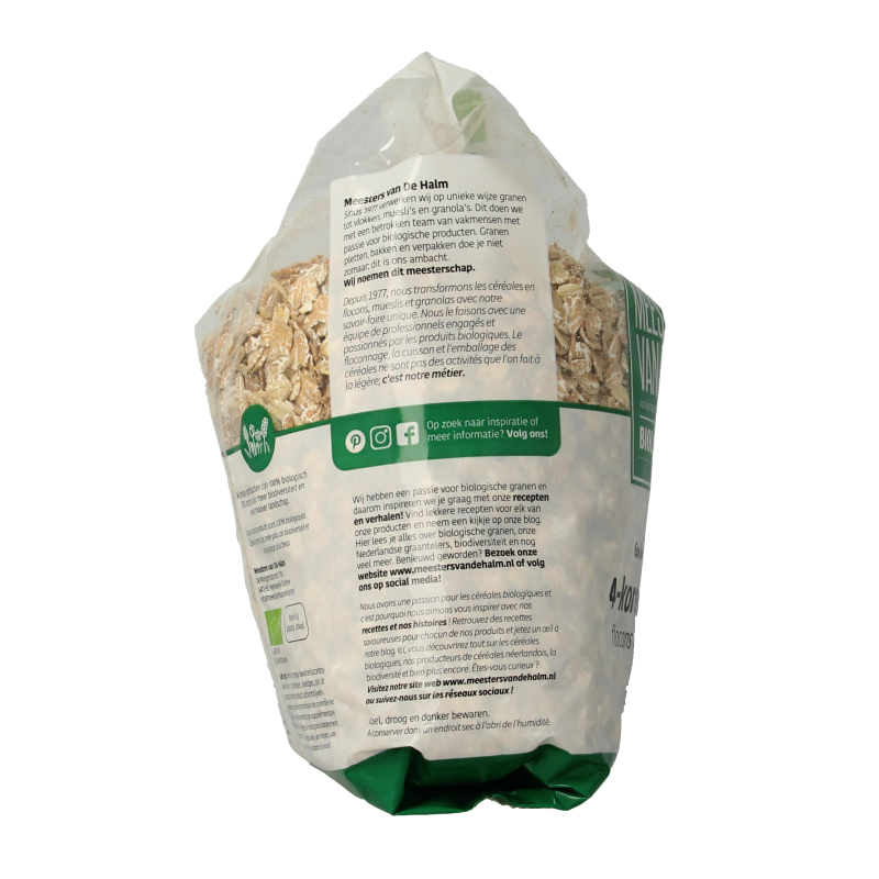 De Halm 4-Korenvlokken bio 500 Gram