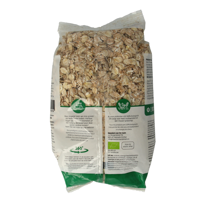 De Halm 4-Korenvlokken bio 500 Gram