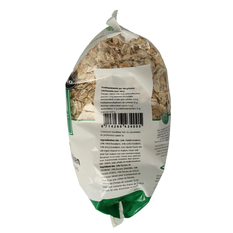 De Halm 4-Korenvlokken bio 500 Gram