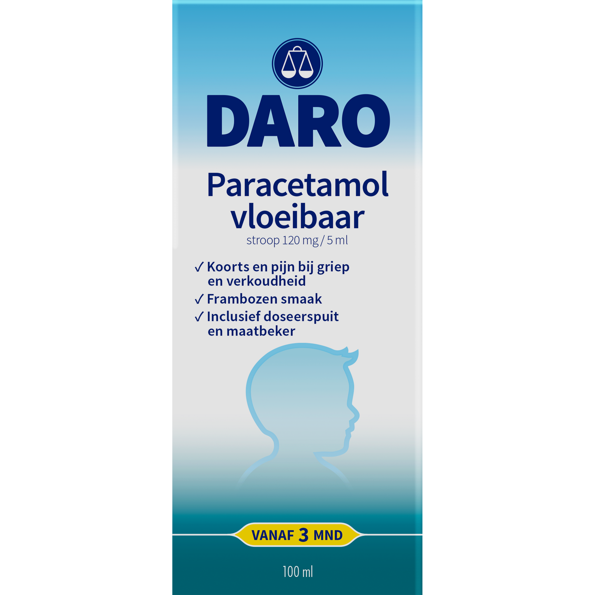 Daro Paracetamol vloeibaar 100.00 Milliliter