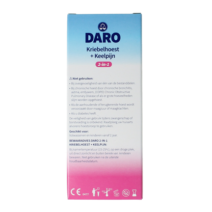 Daro 2 in 1 Kriebelhoest en keelpijn 150 Milliliter