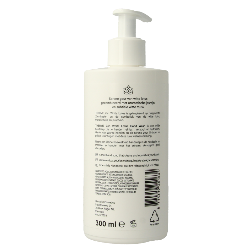 Therme Zen white lotus handwash 300 Milliliter