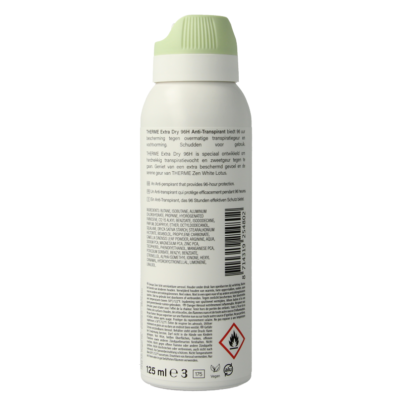 Therme Deospray anti-transpirant extra dry 125 Milliliter