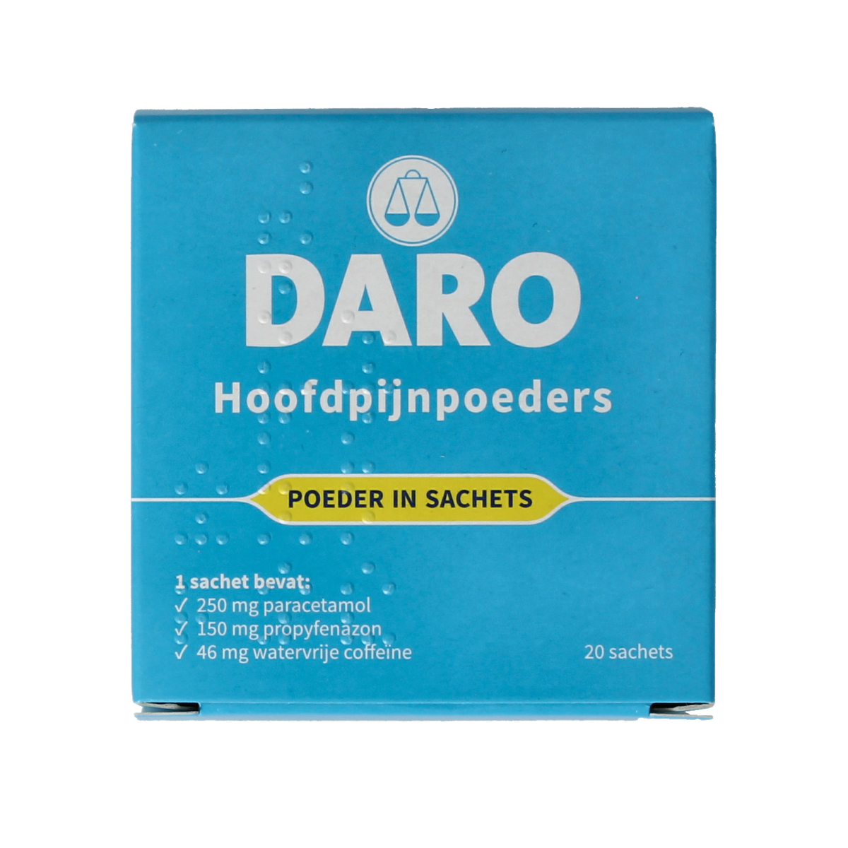 Daro Hoofdpijnpoeders 20.00 Stuks