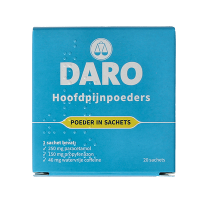 Daro Hoofdpijnpoeders 20.00 Stuks