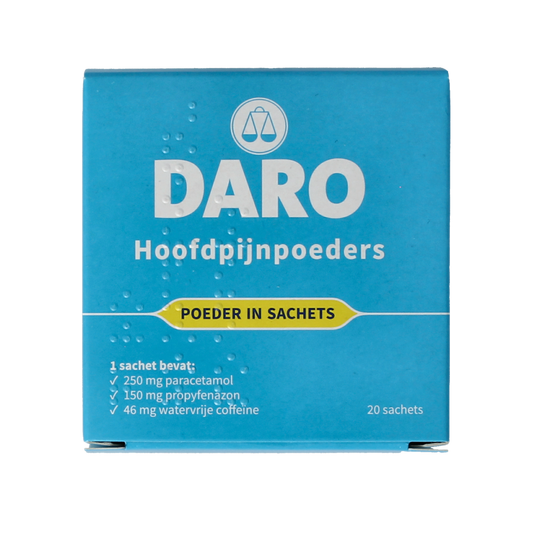 Daro Hoofdpijnpoeders 20.00 Stuks