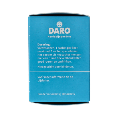 Daro Hoofdpijnpoeders 20.00 Stuks