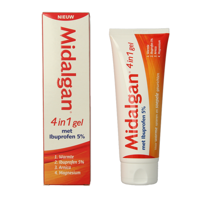 Midalgan 4 in 1 gel + 5% ibuprofen 100 Gram