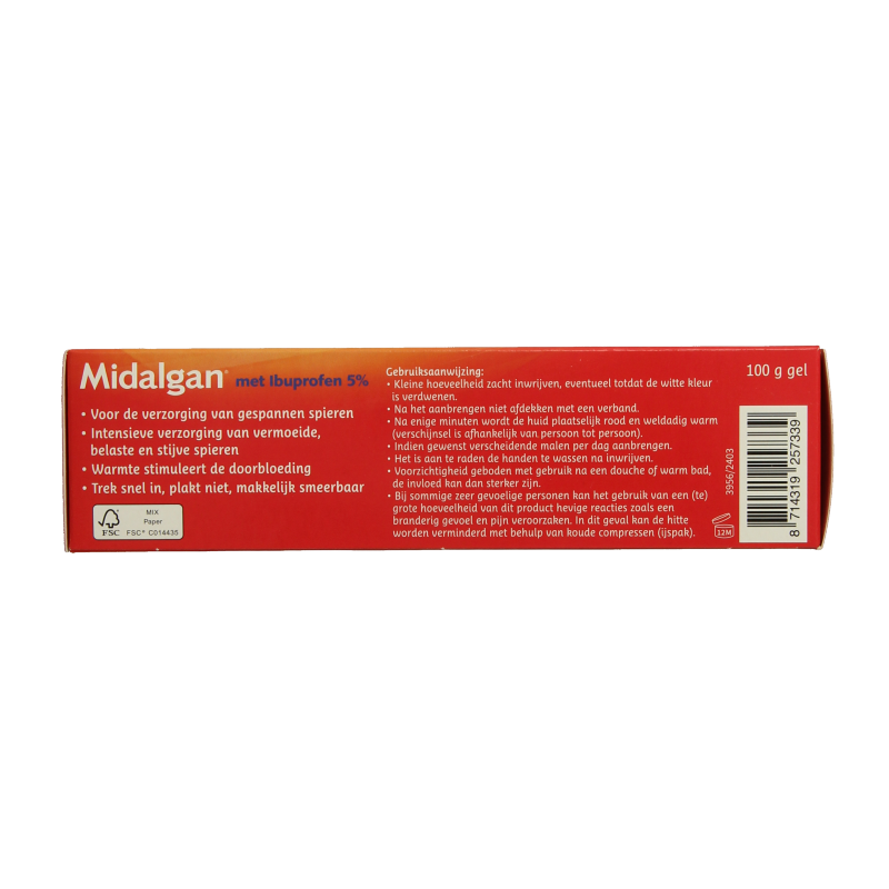 Midalgan 4 in 1 gel + 5% ibuprofen 100 Gram