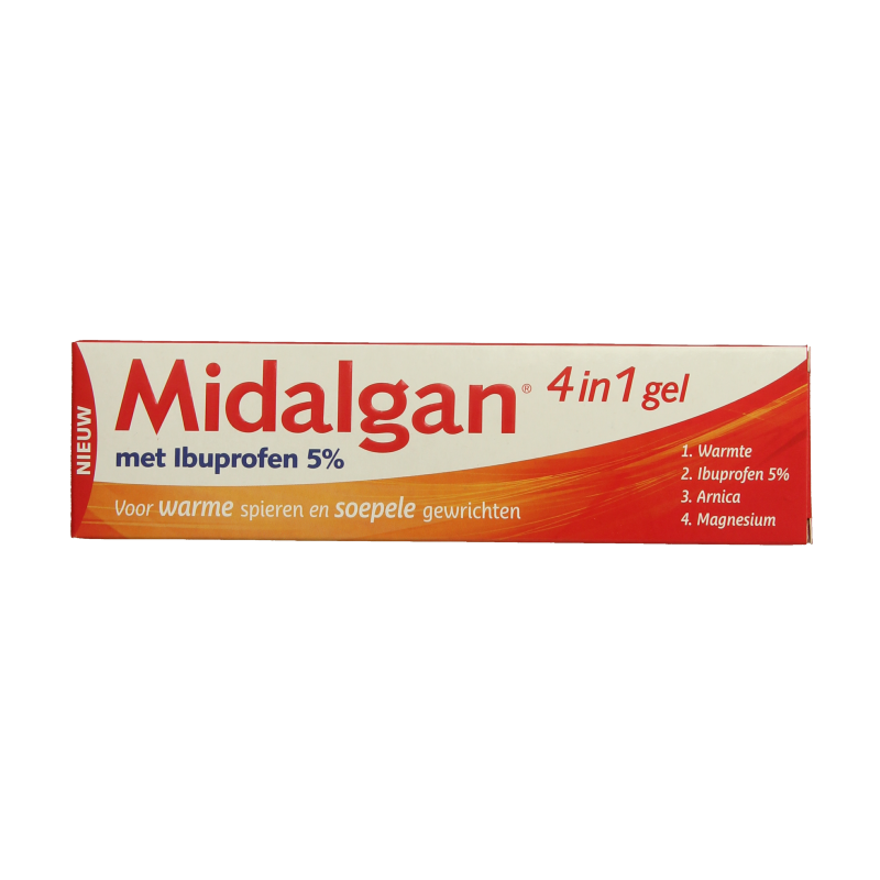 Midalgan 4 in 1 gel + 5% ibuprofen 100 Gram