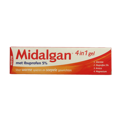 Midalgan 4 in 1 gel + 5% ibuprofen 100 Gram