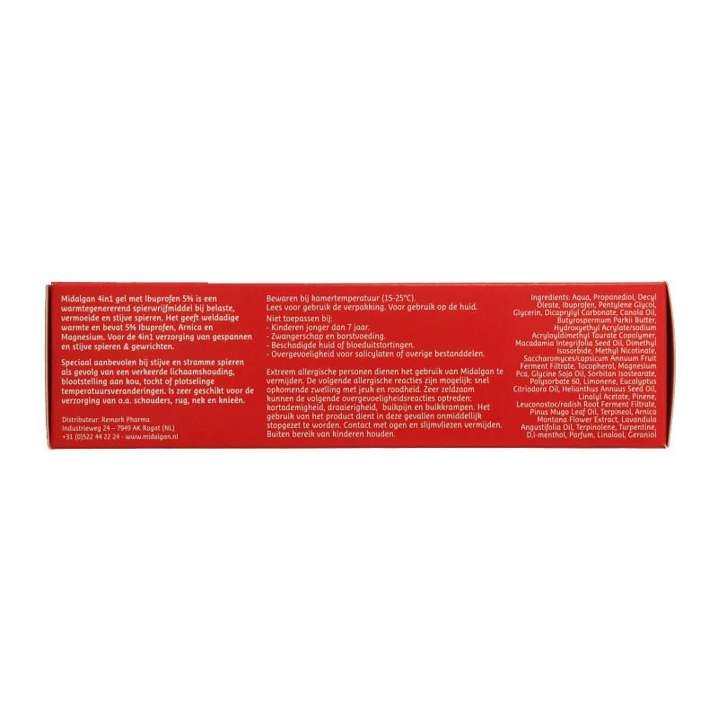 Midalgan 4 in 1 gel + 5% ibuprofen 100 Gram