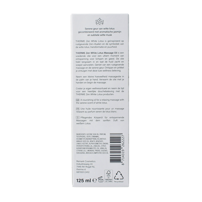 Therme Zen white lotus massage oil 125.00 Milliliter