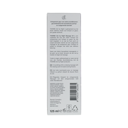 Therme Therme Zen by Night Massage Oil 125 ml Doos 125.00 Milliliter