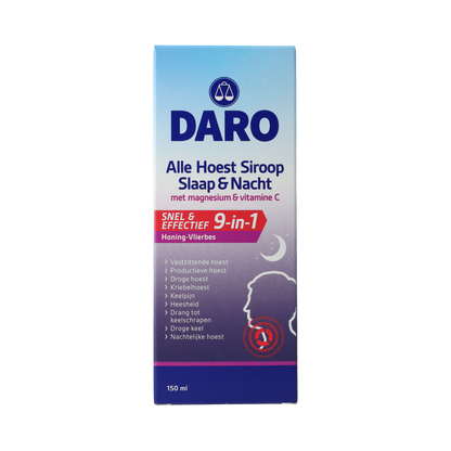 Daro Hoest Siroop Slaap & Nacht 150.00 Milliliter