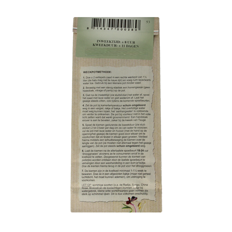 Peuleschil Chinese preizaad bio 90 Gram