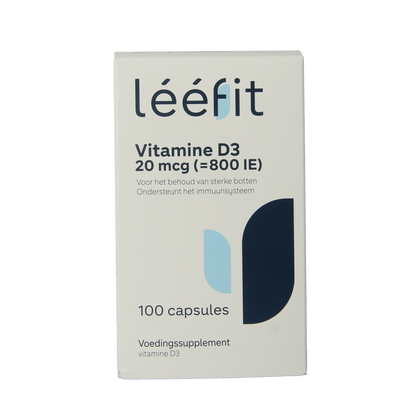 Leefit Vitamine D3 20mcg 100.00 Softgels