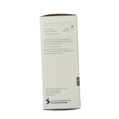 Leefit Vitamine D3 20mcg 100 Softgels