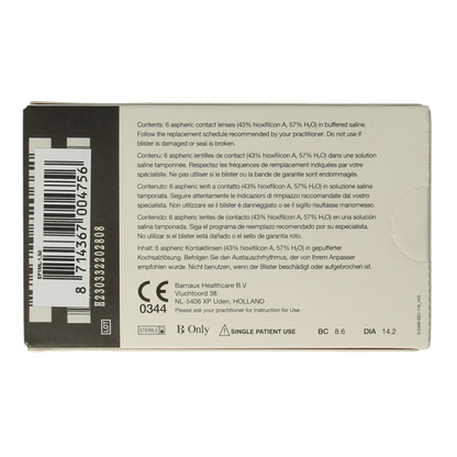 Eyefresh Maandlenzen -1.50  6 Stuks