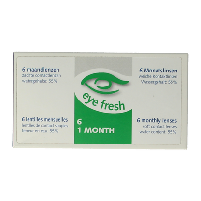 Eyefresh Maandlenzen -6.00  6 Stuks