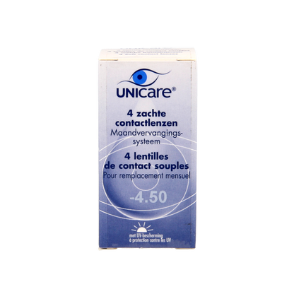 Unicare Maandlenzen -4.50  4 Stuks