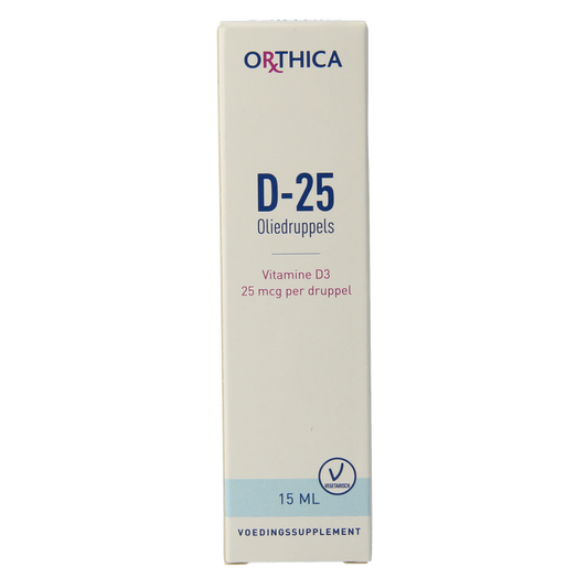 Orthica Vitamine D-25 olie druppels 15.00 Milliliter
