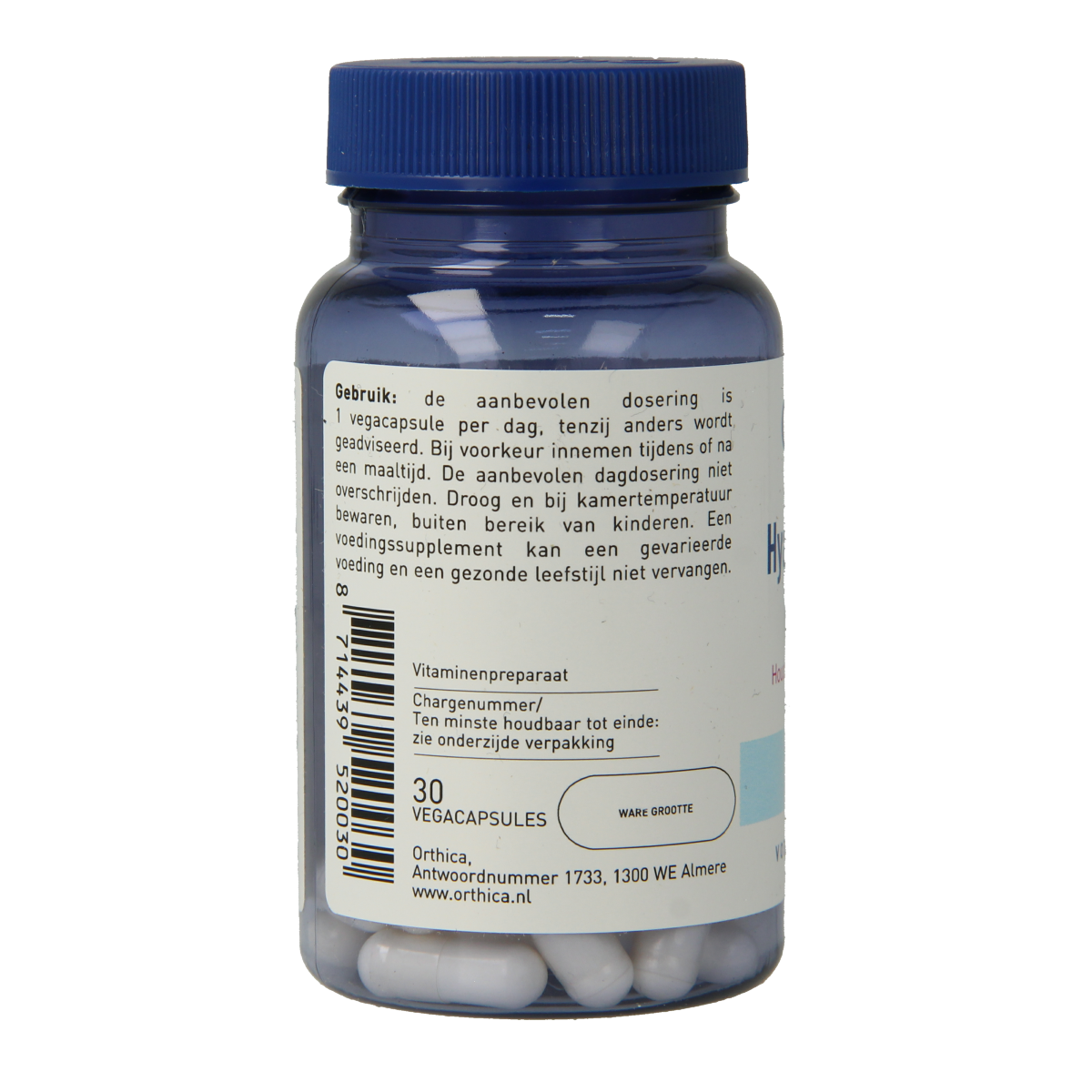 Orthica Hyaluronzuur 120 30.00 Vegetarische capsules