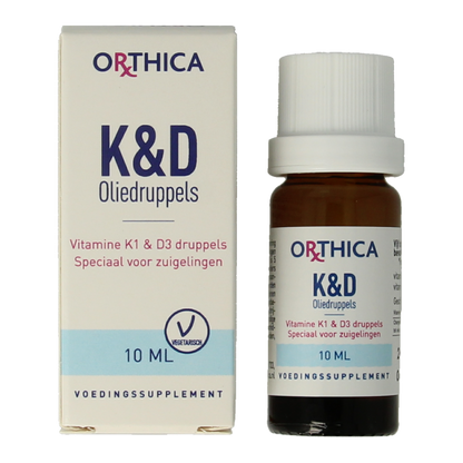 Orthica Vitamine K & D zuigeling 10 Milliliter