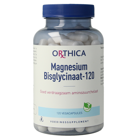 Orthica Magnesium bisglycinaat 120.00 Vegetarische capsules