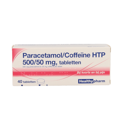 Healthypharm Paracetamol 500mg coffeine 40 Tabletten