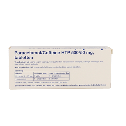 Healthypharm Paracetamol 500mg coffeine 40 Tabletten