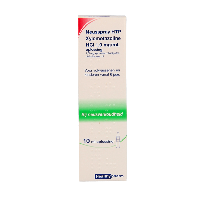 Healthypharm Neusspray xylometazoline 1.0% 10 Milliliter