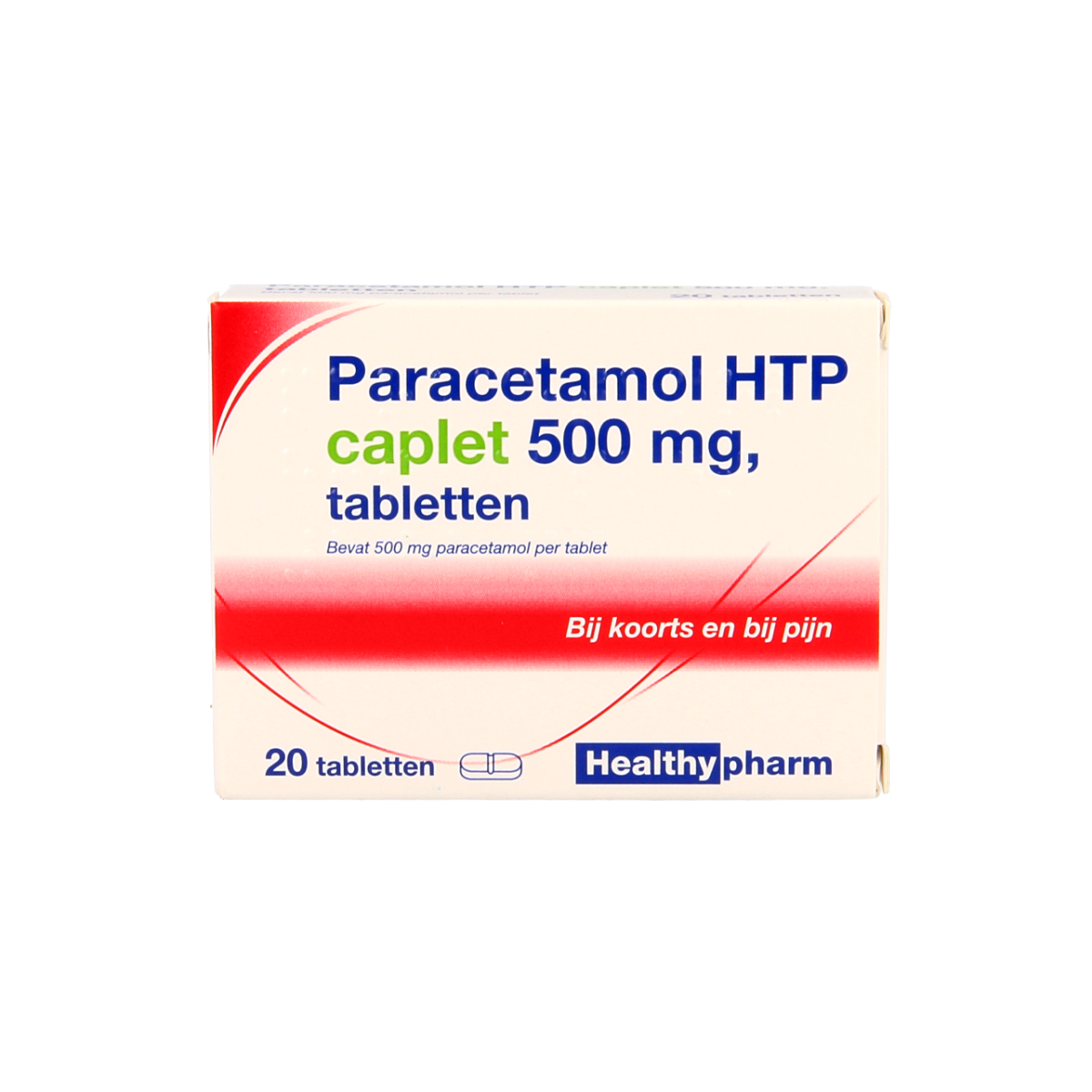 Healthypharm Paracetamol caplet 500 20.00 Tabletten
