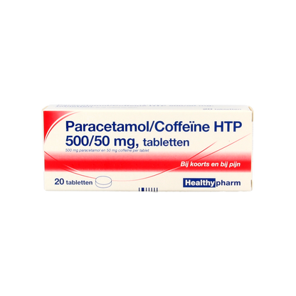 Healthypharm Paracetamol 500mg coffeine 20 Tabletten