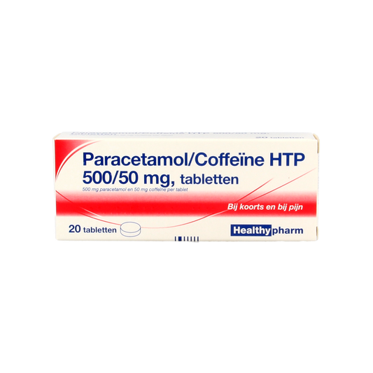 Healthypharm Paracetamol 500mg coffeine 20 Tabletten