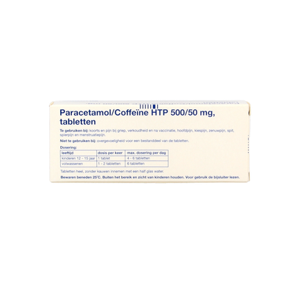 Healthypharm Paracetamol 500mg coffeine 20 Tabletten