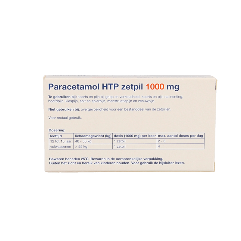 Healthypharm Paracetamol 1000mg 10 Zetpillen