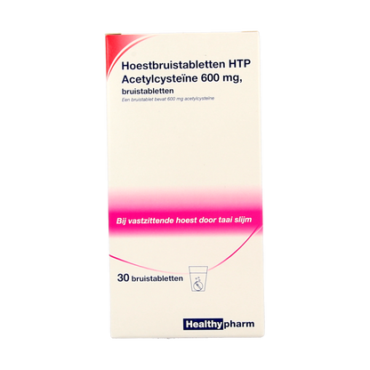 Healthypharm Acetylcysteine 600mg HTP 30 Bruistabletten