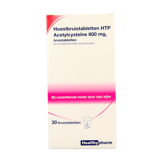 Healthypharm Acetylcysteine 600mg HTP 30.00 Bruistabletten