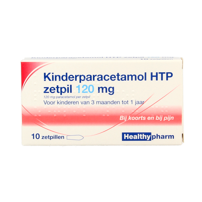 Healthypharm Paracetamol kind 120mg 10.00 Zetpillen
