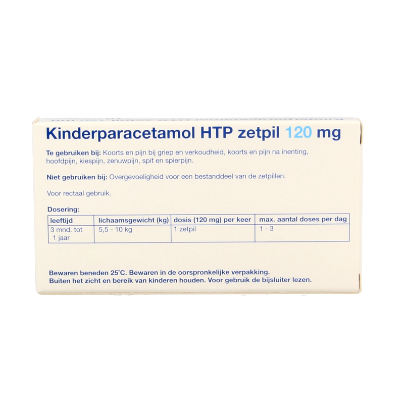 Healthypharm Paracetamol kind 120mg 10 Zetpillen