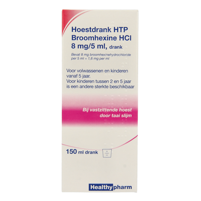 Healthypharm Broomhexine hoestdrank 8mg 150 Milliliter