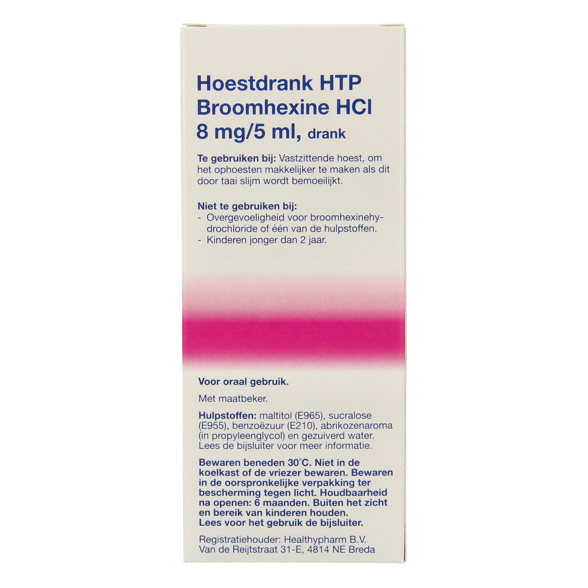 Healthypharm Broomhexine hoestdrank 8mg 150.00 Milliliter