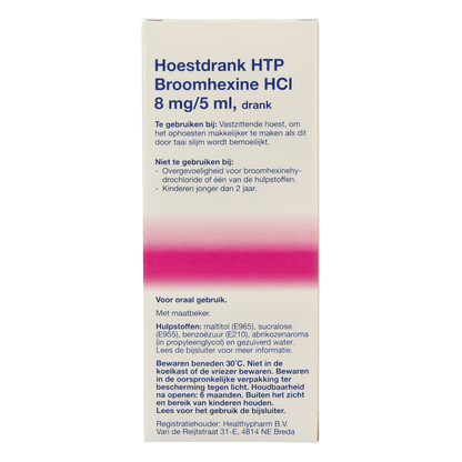 Healthypharm Broomhexine hoestdrank 8mg 150.00 Milliliter