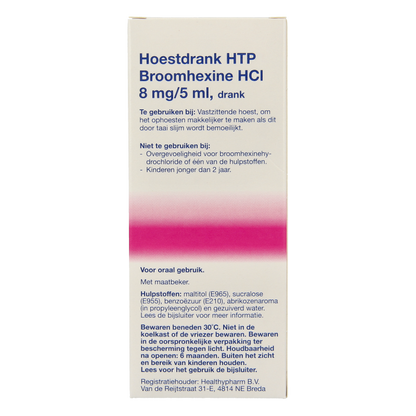 Healthypharm Broomhexine hoestdrank 8mg 150 Milliliter