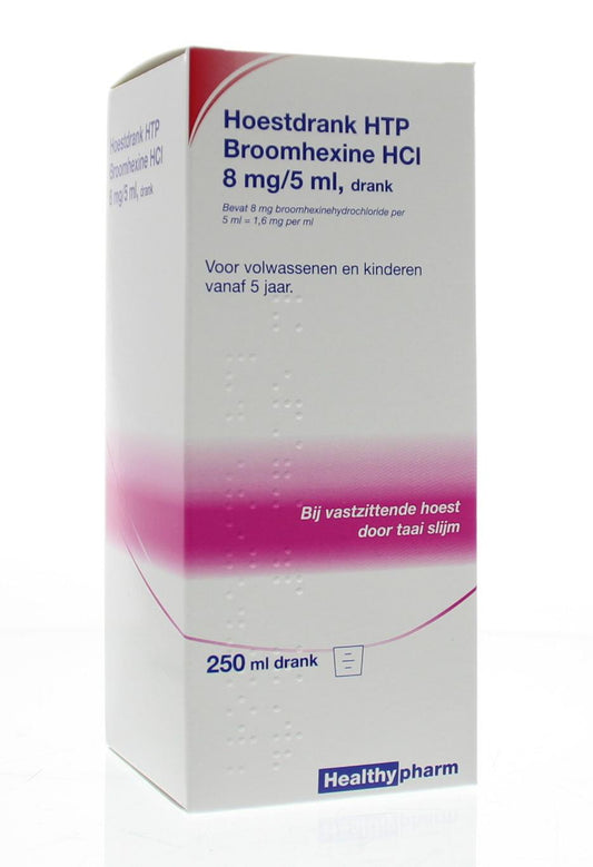 Healthypharm Broomhexine hoestdrank 8mg 250 Milliliter
