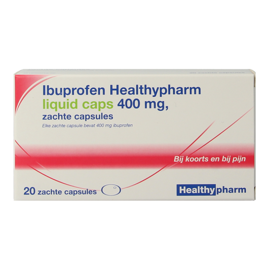Healthypharm Ibuprofen 400mg liquid caps 20 Capsules