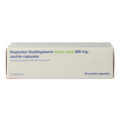 Healthypharm Ibuprofen 400mg liquid caps 20 Capsules