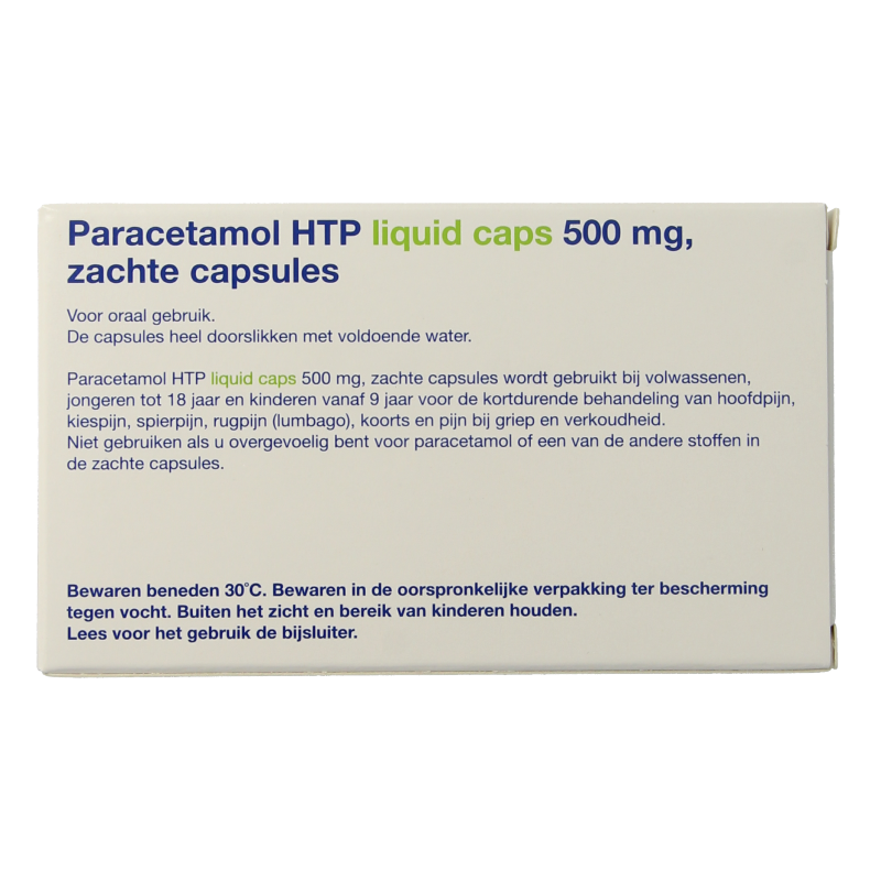 Healthypharm Paracetamol 500mg liquid 20 Capsules