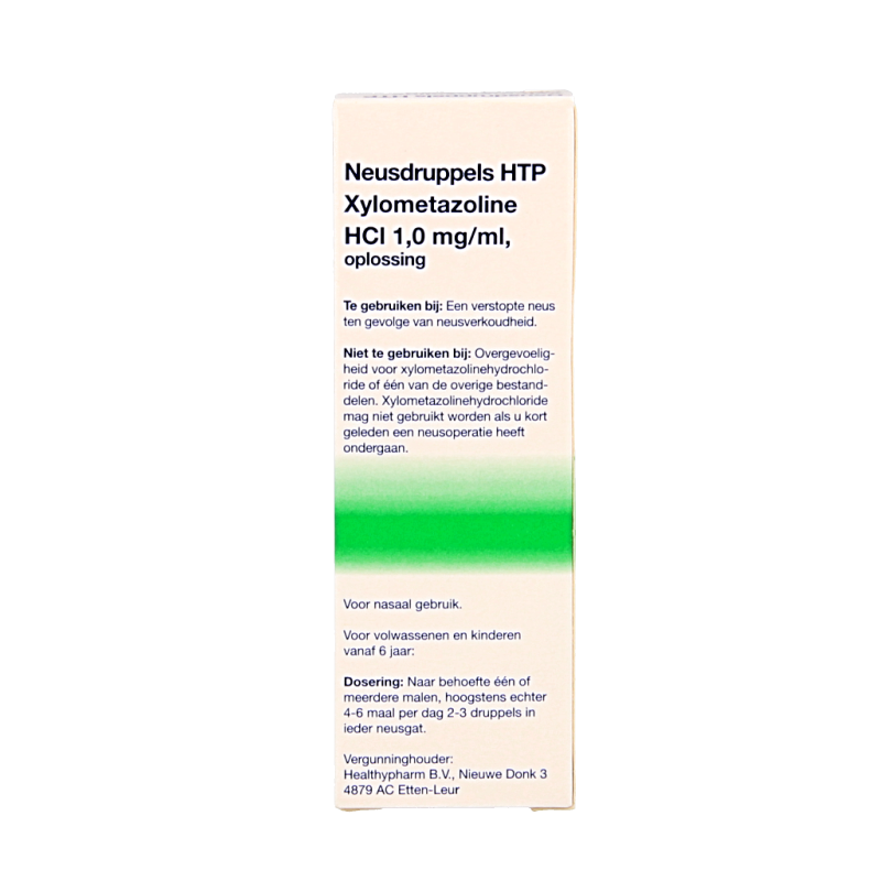 Healthypharm Neusdruppels HTP Xylometazoline HCl 1mg/ml 10 Milliliter